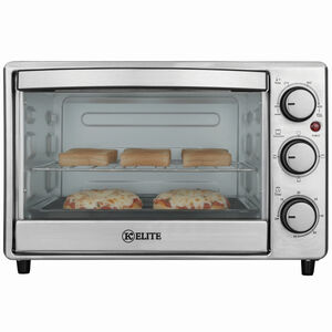 Kitchen Elite 6 Slice Toaster Oven - Stainless Steel, , hires
