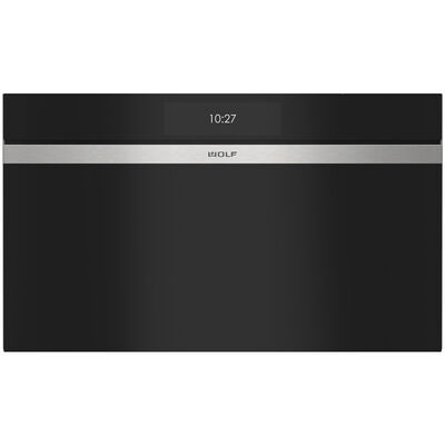 Wolf M Series 30 in. 2.4 cu. ft. Electric Wall Oven with Dual Convection & Steam Clean - Black | CSO3050CM/B