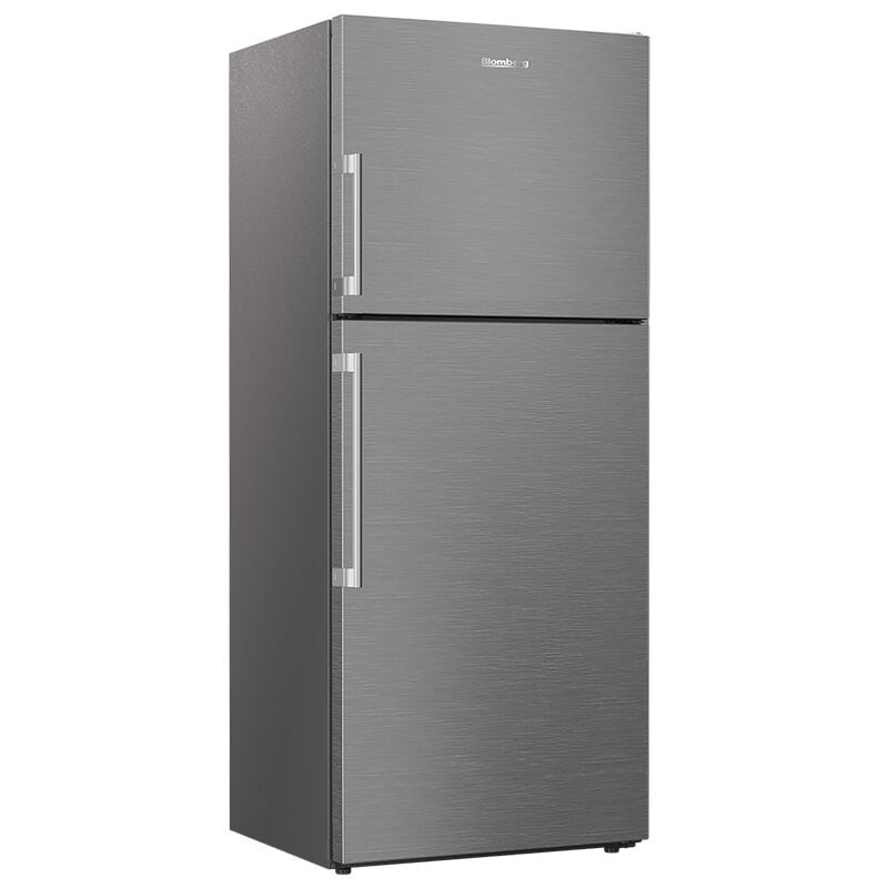Blomberg 28 in. 13.5 cu. ft. Counter Depth Top Freezer Refrigerator with Ice Maker - Stainless Steel, , hires