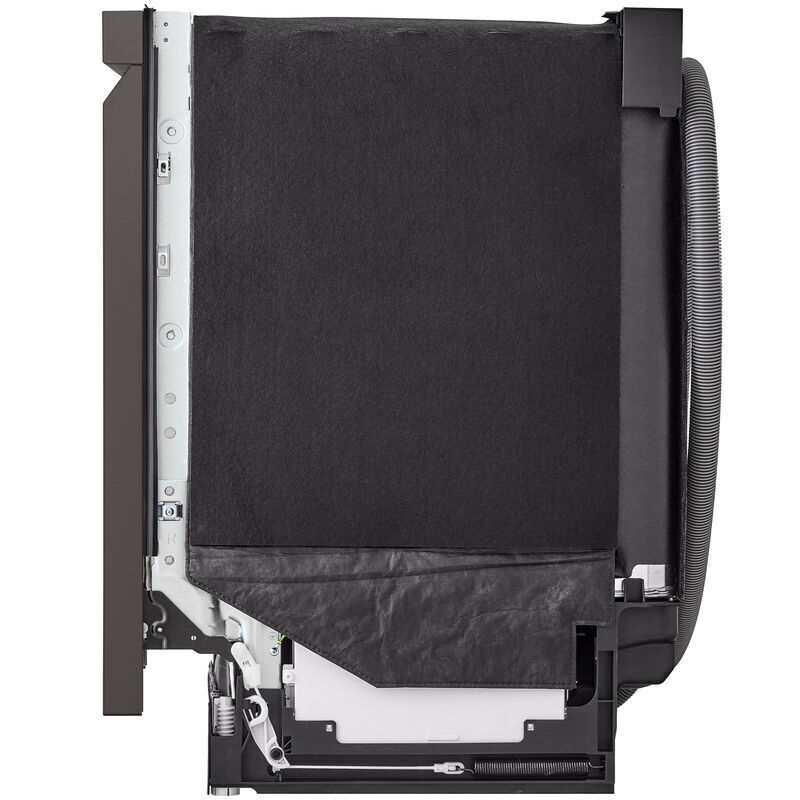 LG 24 in. Top Control Smart Dishwasher with 42 dBa Sound Level, 3rd-Rack, Dynamic Heat Dry & Pocket - PrintProof Black Stainless Steel, PrintProof Black Stainless Steel, hires