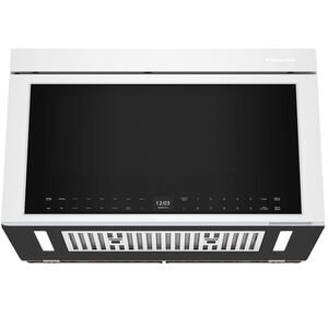 KitchenAid 30 in. 1.1 cu. ft. Over-the-Range Smart Microwave with 10 Power Levels, 400 CFM & Sensor Cooking Controls - White, White, hires
