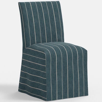 Skyline Furniture Linen Fabric Slipcover Dining Chair - Fritz Indigo | 91-6SLFRTIND