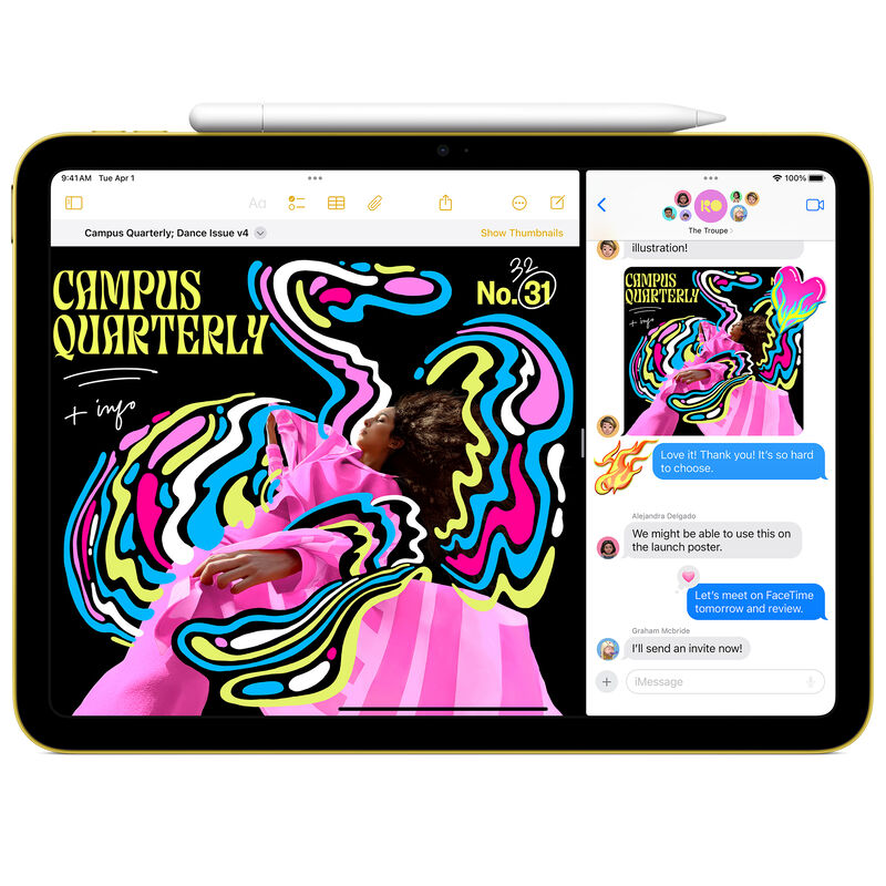 Apple - 11-inch iPad A16 chip with Wi-Fi - 256GB - Silver, , hires