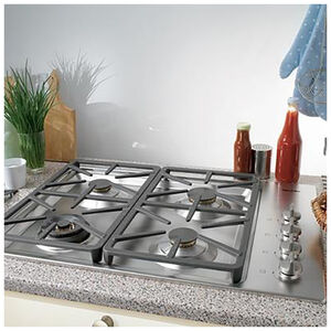 Miele Professional Series 30 in. 4-Burner Natural Gas Cooktop - Stainless Steel, , hires