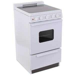 Premier 20 in. 2.4 cu. ft. Electric Range with Smoothtop Burners - White, , hires