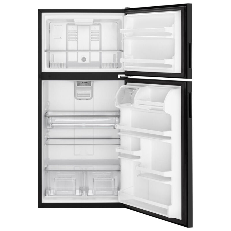 Maytag 33 in. 20.5 cu. ft. Top Freezer Refrigerator - Black, Black, hires