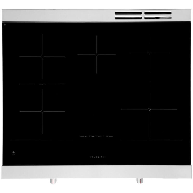 Frigidaire Professional 30 in. 6.2 cu. ft. Air Fry Convection Oven Freestanding Electric Range with 5 Induction Zones - Smudge-Proof Stainless Steel, , hires