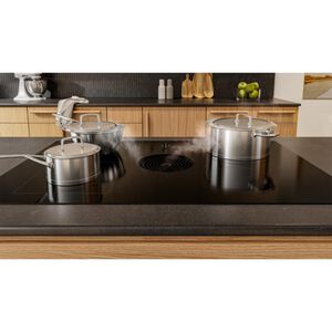 KitchenAid 36 in. 4-Burner Induction Cooktop with Bridge XL Even-Heat Zone, Downdraft, Simmer & Power Burner - Black, , hires