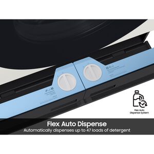 Samsung Bespoke 27 in. 5.3 cu. ft. Smart Electric Front Load AI All-in-One Combo with Sanitize and Steam Cycle - Ivory, Ivory, hires