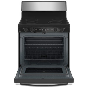 GE 30 in. 5.0 cu. ft. Electric Range with 4 Radiant Burners - Stainless Steel, , hires