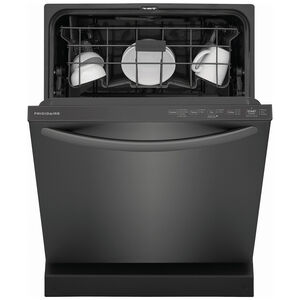 Frigidaire 24 in. Top Control Dishwasher with 52 dBa Sound Level & MaxDry - Black Stainless, Black Stainless, hires