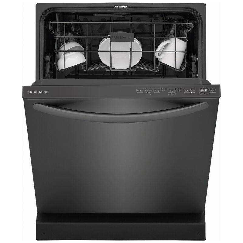 Frigidaire 24 in. Top Control Dishwasher with 52 dBa Sound Level & MaxDry - Black Stainless, Black Stainless, hires