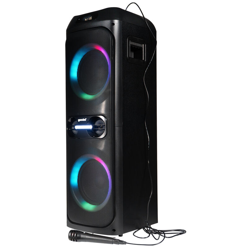 Gemini Bluetooth Speaker System with LED Party Lighting - Black, , hires
