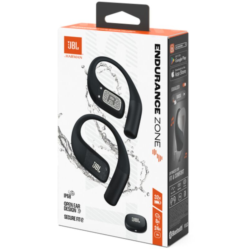 JBL Endurance Zone True Wireless Open Ear Sport Headphones - Black, , hires