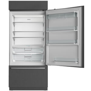 Sub-Zero Classic Series 36 in. Built-In 20.7 cu. ft. Smart Counter Depth Bottom Freezer Refrigerator with Tubular Handles - Stainless Steel, , hires