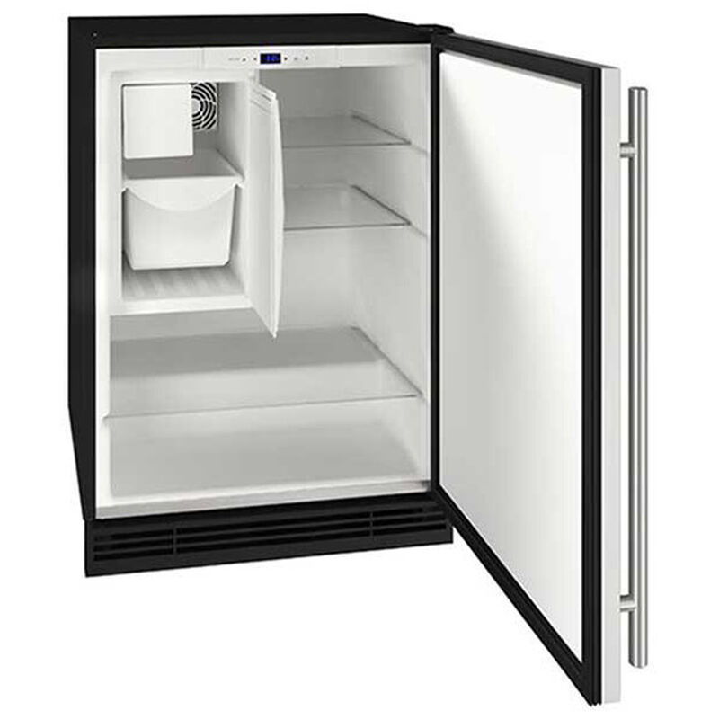 U-Line 1 Class 24 in. Built-In Undercounter Ice Maker with 8 lb. Ice Storage, Auto-Defrost & Digital Control - White, White, hires