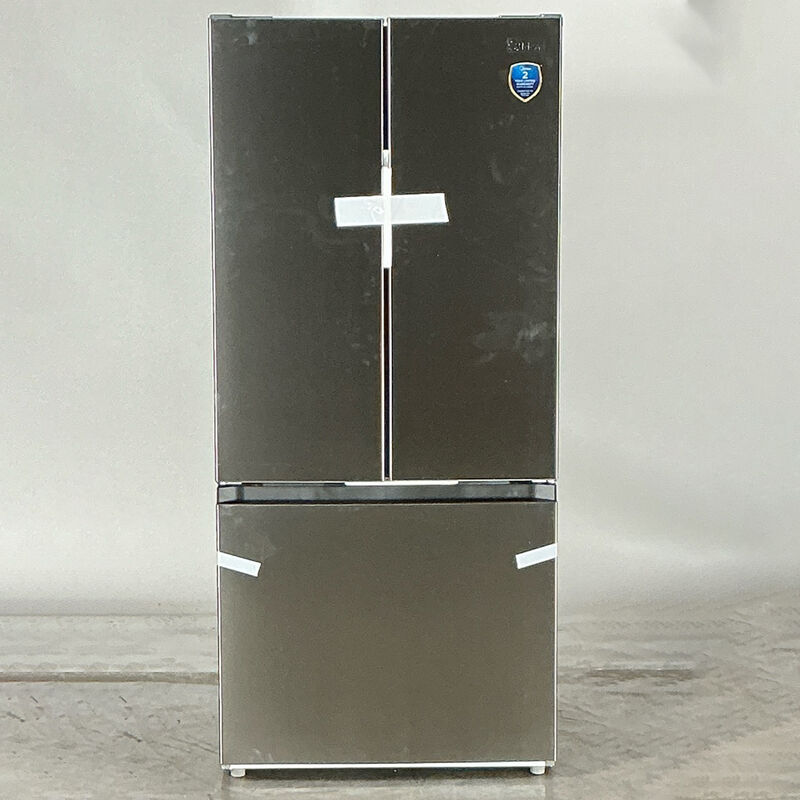 Midea 30 in. 18.4 cu. ft. French Door Refrigerator - Stainless Steel (Open Box Good Condition), , hires