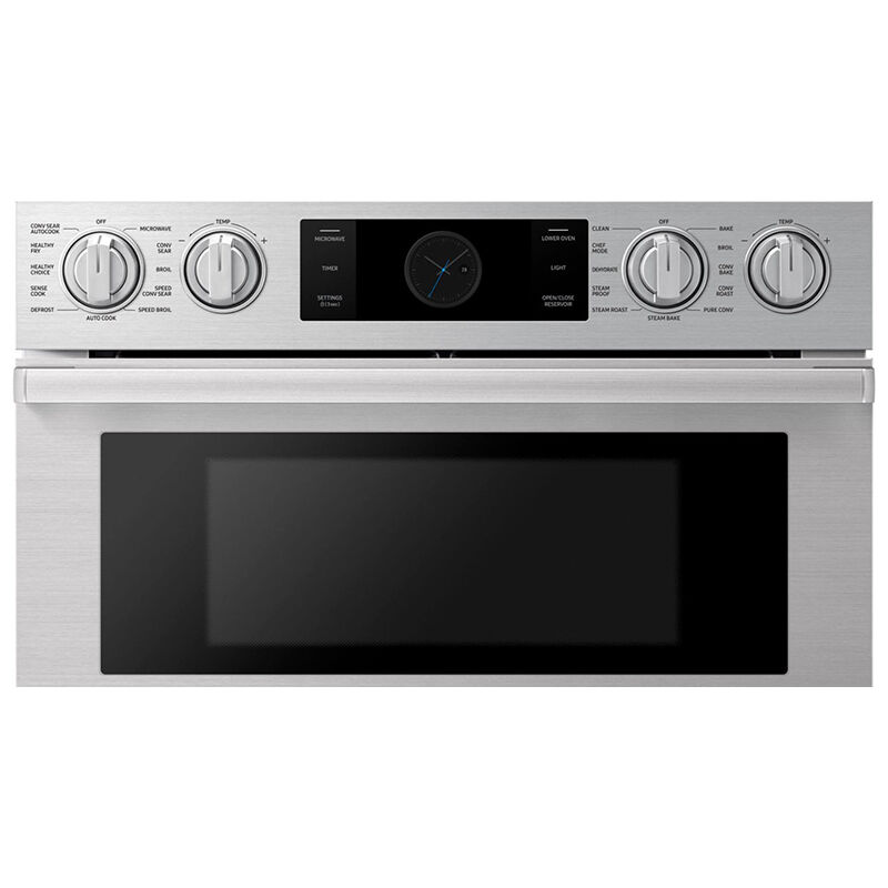 Dacor Transitional 30 in. 6.7 cu. ft. Smart Speed/ Steam Electric Microwave/Wall Oven Combo with Dual Convection - Silver Stainless, , hires
