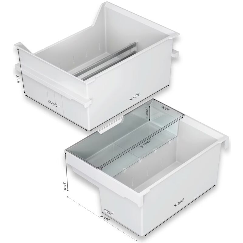 Miele 24 in. 4.2 cu. ft. Smart Double Refrigerator Drawers - Custom Panel Ready, , hires