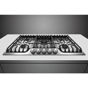 Frigidaire Professional 36 in. 5-Burner Natural Gas Cooktop with Griddle, Simmer Burner & Power Burner - Stainless Steel, , hires