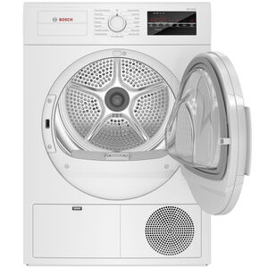 Bosch 300 Series 24 in. 4.0 cu. ft. Stackable Ventless Compact Condensation  Electric Dryer with Sanitize Cycle - White