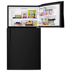 Whirlpool 33 in. 21.3 cu. ft. Top Freezer Refrigerator - Black, Black, hires