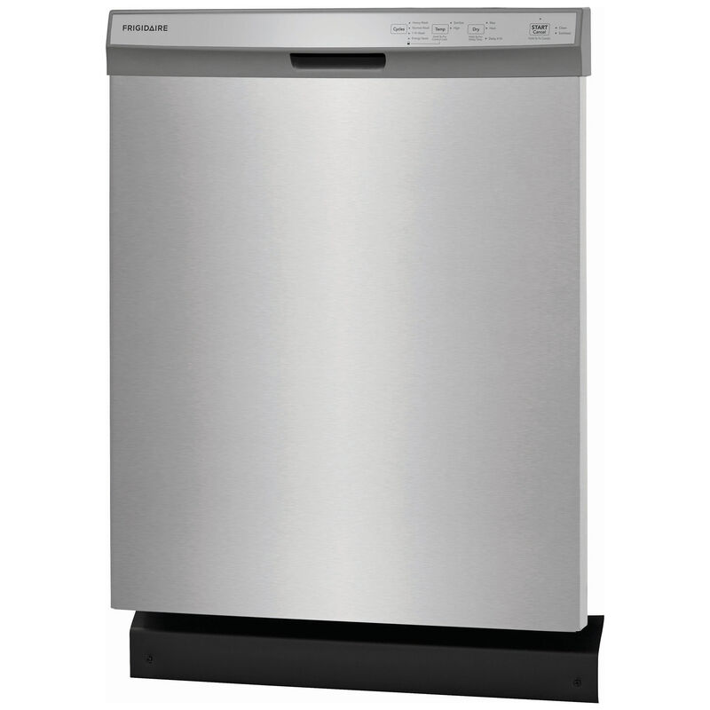 Frigidaire 24 in. Front Control Dishwasher with 54 dBa Sound Level, MaxDry & Pocket - Stainless Steel, Stainless Steel, hires