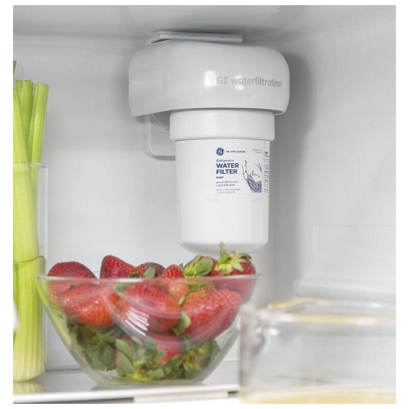 GE 30 in. 21 cu. ft. Bottom Freezer Refrigerator with Ice Maker - Fingerprint Resistant Slate, Slate, hires