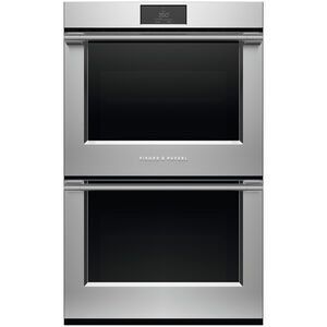 Fisher & Paykel Series 9 30" 8.2 Cu. Ft. Electric Double Wall Oven with True European Convection & Self Clean - Stainless Steel, , hires