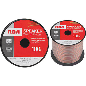 RCA 100' 16awg Speaker Cable, , hires