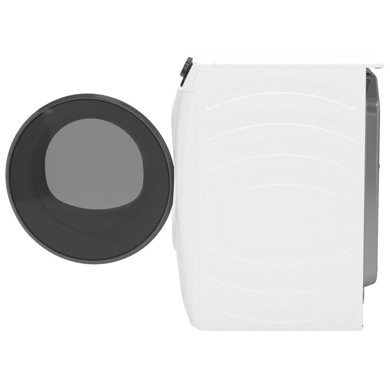 GE 28 in. 7.8 cu. ft. Smart Stackable Gas Dryer with Sensor Dry, Sanitize & Steam Cycle - White, White, hires