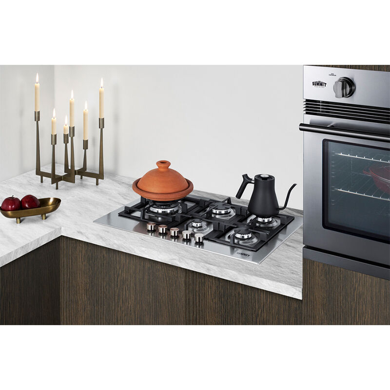 Summit 30 in. 3 cu. ft. Gas Single Wall Oven with Standard Convection - Stainless Steel, , hires