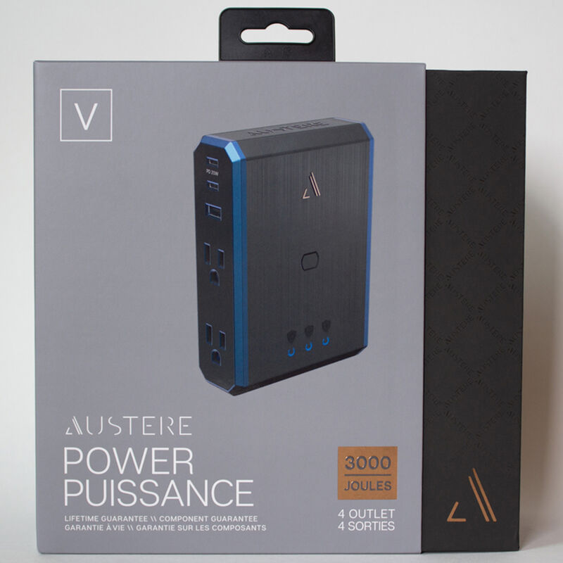 Austere V Series Power 4-Outlet 3,000 Joules Surge Protector, , hires