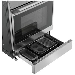 Bosch 500 Series 30 in. 5.8 cu. ft. Air-Fry Standard Convection Slide-In Electric Range with 4 Induction Burners - Stainless Steel, , hires