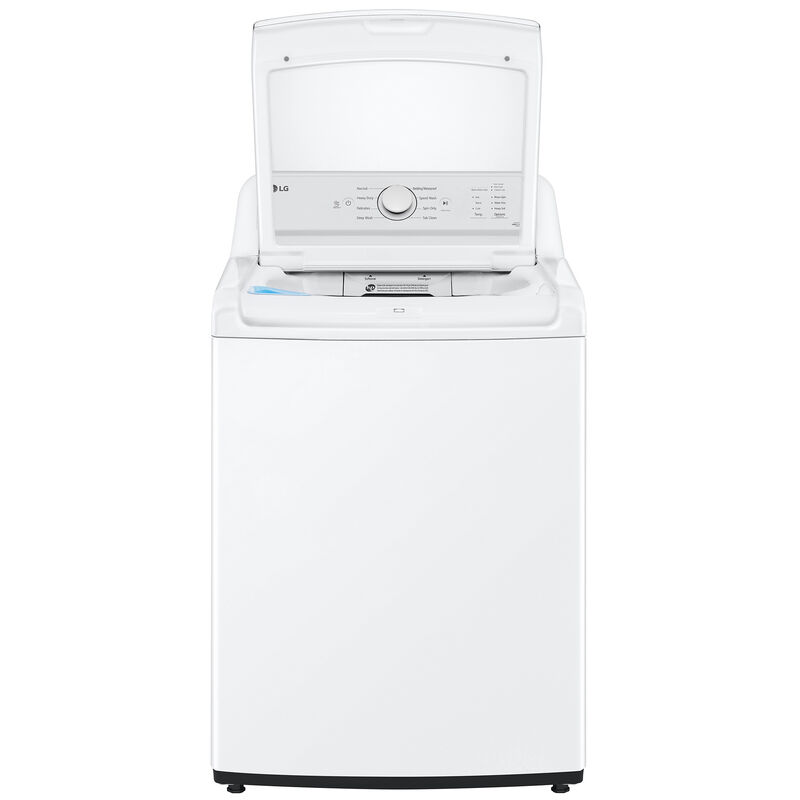 LG 27 in. 4.3 cu. ft. Top Load Washer with True Balance Anti-Vibration System & SlamProof Glass Lid - White, , hires
