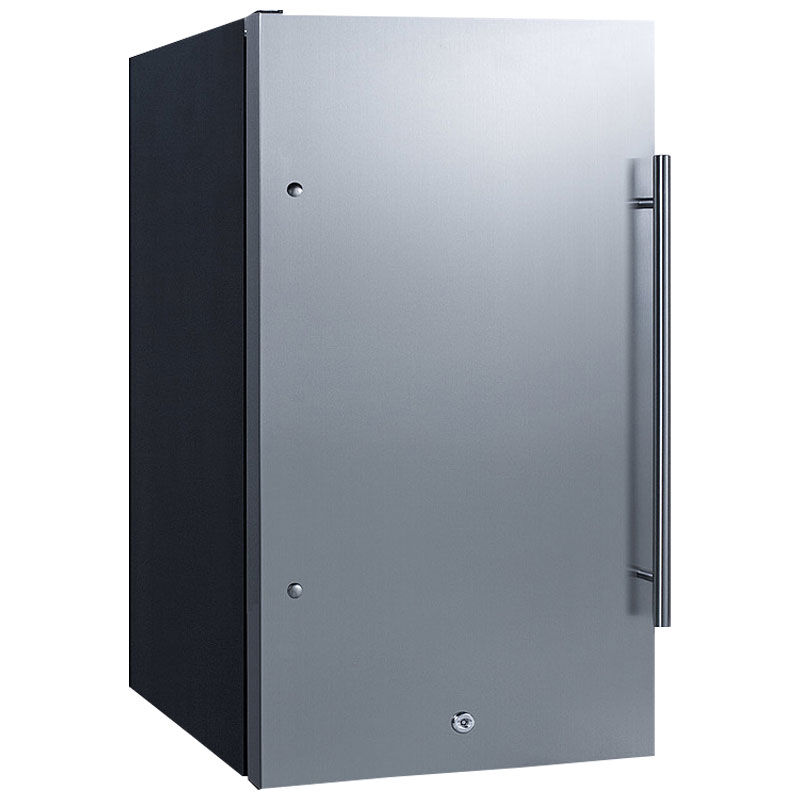 Summit 19 in. 3.1 cu. ft. Left-Hinged ADA Compliant Undercounter Refrigerator - Stainless Steel, , hires