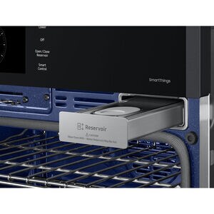 Samsung 30 in. 10.2 cu. ft. Smart Top Control SteamElectric Double Wall Oven with Dual Convection - Matte Black, , hires