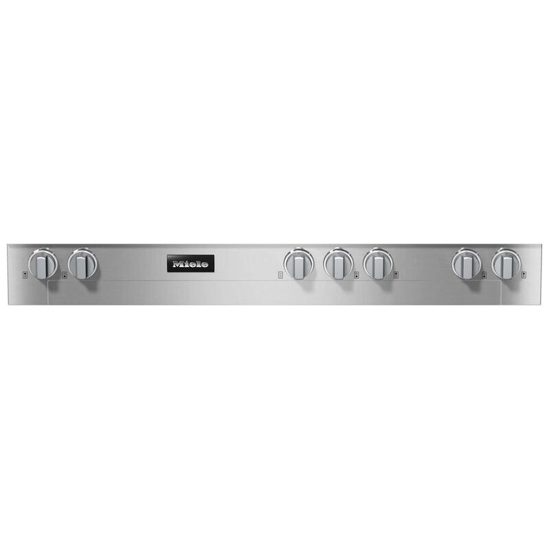 Miele Professional Series 48 in. 6-Burner LP Gas Rangetop with Griddle, Simmer Burner & Power Burner - Stainless Steel, , hires