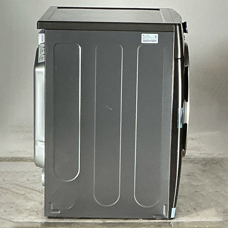 LG 27 in. 7.4 cu. ft. Electric Dryer with 12 Dryer Programs, 12 Dry Options, Sanitize Cycle, Wrinkle Care & Sensor Dry - Black Steel (Open Box Excellent Condition), , hires