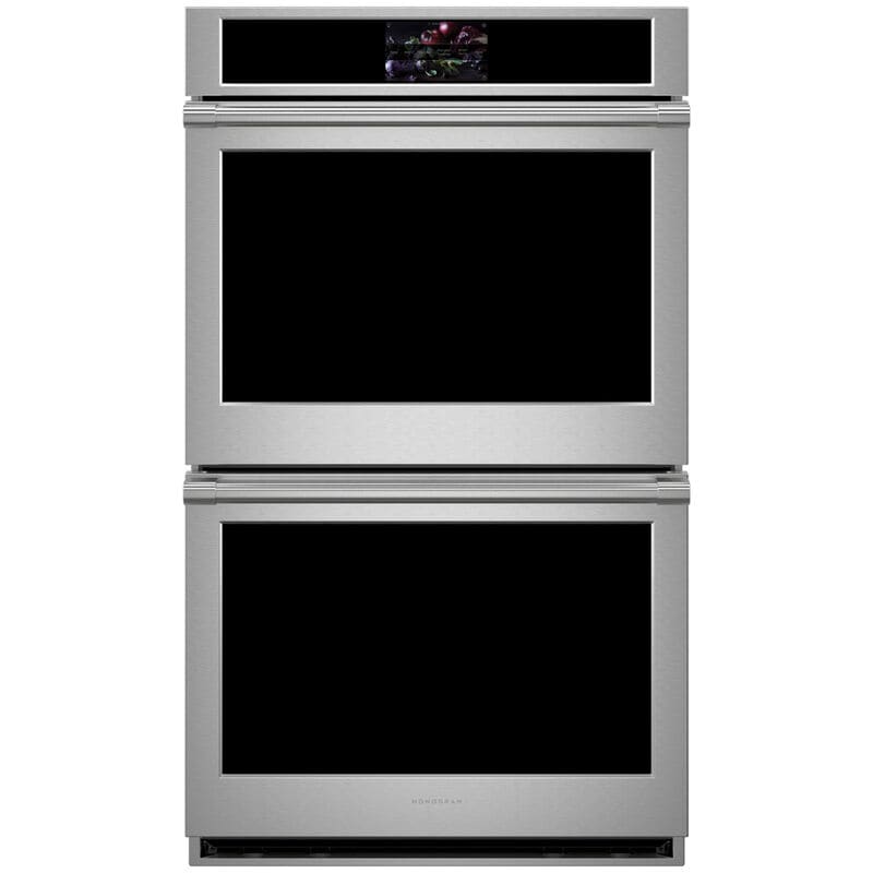Monogram Statement Series 30 in. 10 cu. ft. Smart Top Control SpeedElectric Double Wall Oven with True European Convection - Stainless Steel, , hires