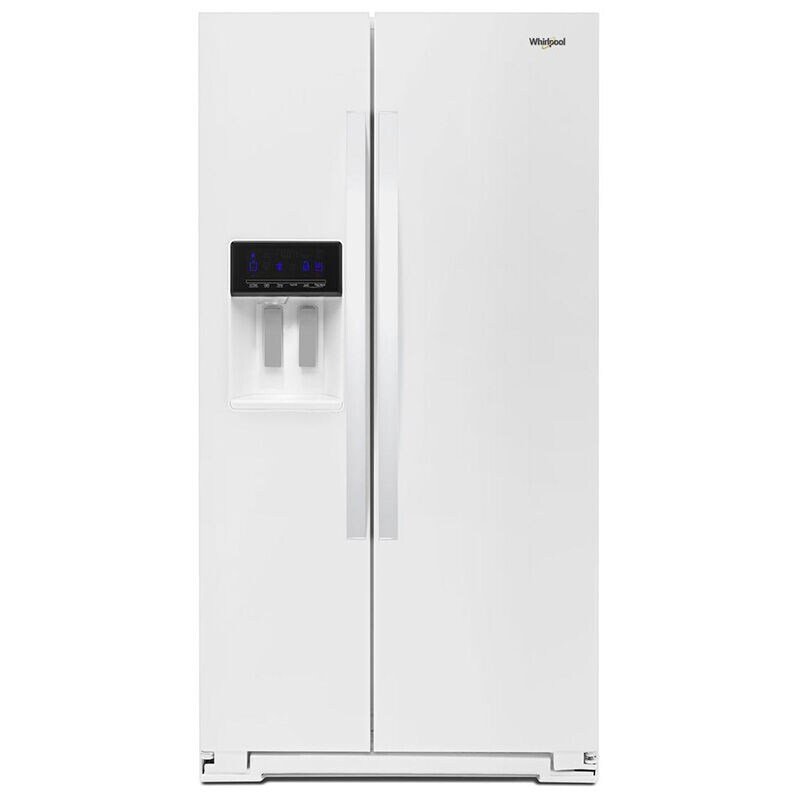 Whirlpool 36 in. 20.6 cu. ft. Counter Depth Side by Side Refrigerator with Ice & Water Dispenser - White, White, hires