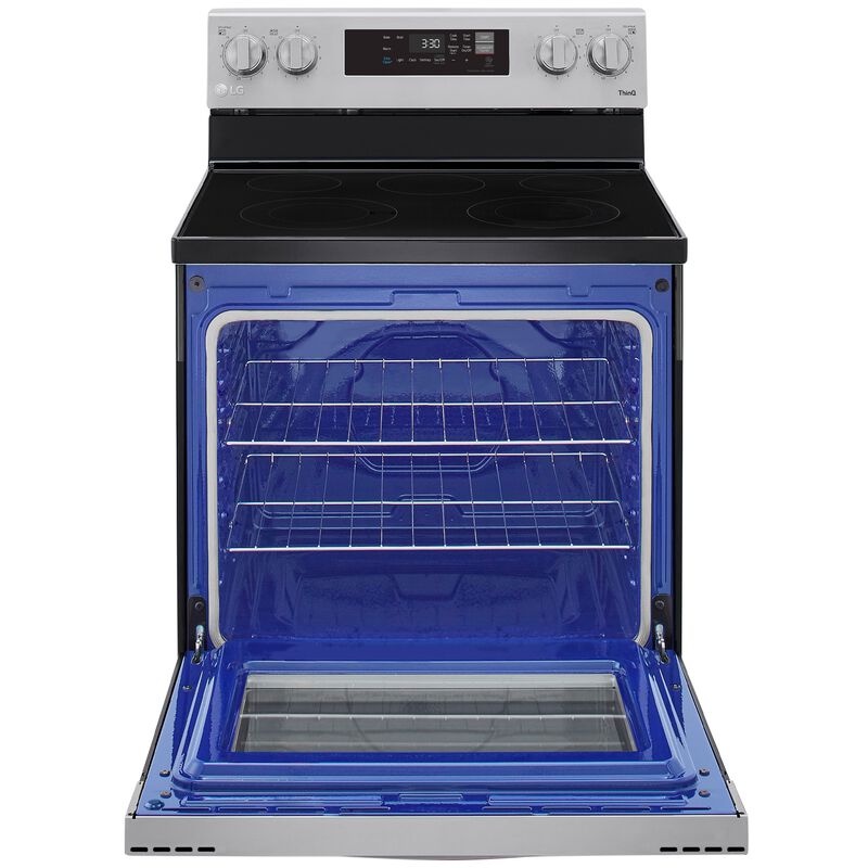 LG 30 in. 6.3 cu. ft. Smart Electric Range with Radiant Burners - Stainless Steel, , hires