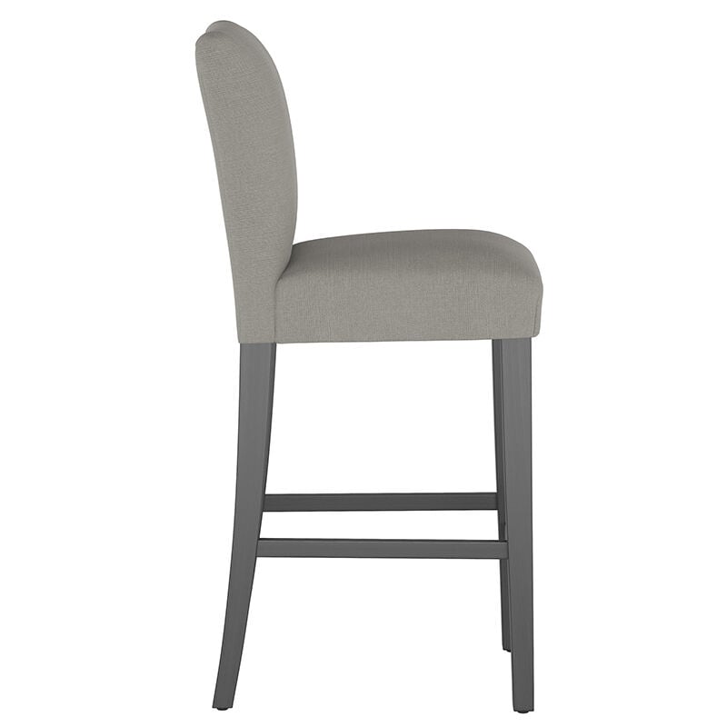 Skyline Furniture 31" Bar Stool in Linen Fabric - Grey, Grey, hires