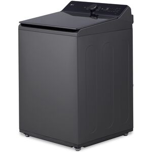 LG 27 in. 5.5 cu. ft. Smart Top Load Washer with EasyUnload, TurboWash3D Technology & AI Sensing - Matte Black, Matte Black, hires