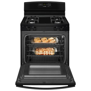 Amana 30 in. 5.0 cu. ft. Gas Range with 4 Sealed Burners - Black, , hires
