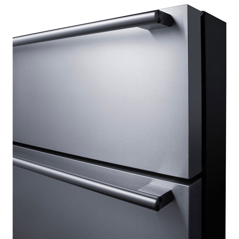 Summit 24 in. 4.9 cu. ft. Outdoor Triple Refrigerator Drawers - Stainless Steel, , hires