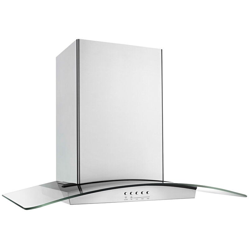 Whirlpool 36 in. Convertible Chimney Style Range Hood with 400 CFM, 3 Fan Speeds & 2 LED Lights - Stainless Steel, , hires