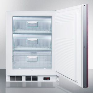 Summit Medical 24" 3.5 Cu. Ft. Built-In Upright Compact Freezer with Digital Control - Custom Panel Ready, , hires