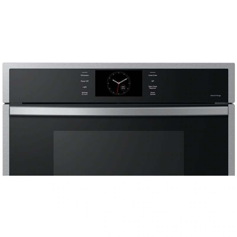 Samsung 30 in. 7 cu. ft. Smart Speed/ Steam Electric Microwave/Wall Oven Combo with Dual Convection & Sensor Cooking - Stainless Steel, , hires