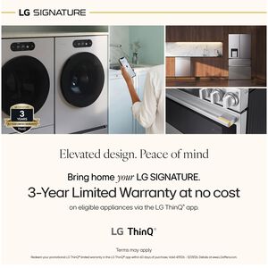 LG SIGNATURE 42 in. 25.6 cu. ft. Built-In Smart Counter Depth Side-by-Side Refrigerator with Ice & Water Dispenser - Stainless Steel, , hires